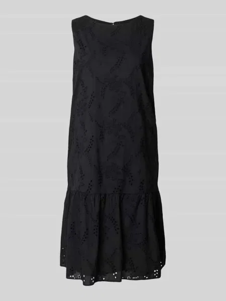 Sukienka casualowa o linii a z czystej bawełny S.oliver Black Label czarna