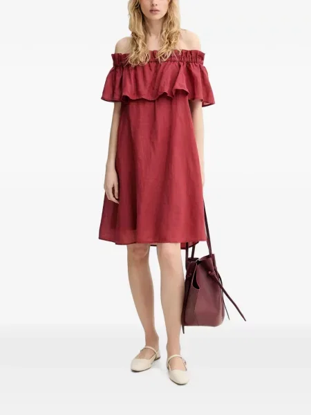 Rochie mini Marc O'polo cu volane roșu