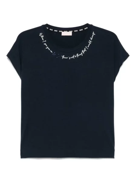 Koszulka Liu Jo z autografem niebieska