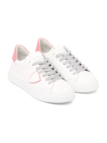 Philippe Model Buty Kobieta 39 EU Różowe Sneakersy biały