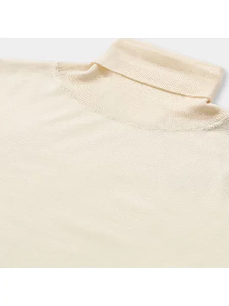 Sweter z golfem Brooks Brothers wełniany do golfa biały