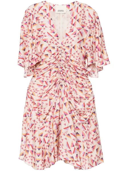 Rochie mini Isabel Marant cu imprimeu geometric de costum