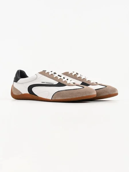 Karl Lagerfeld Devon Sneaker sneakers pentru bărbați din piele alb