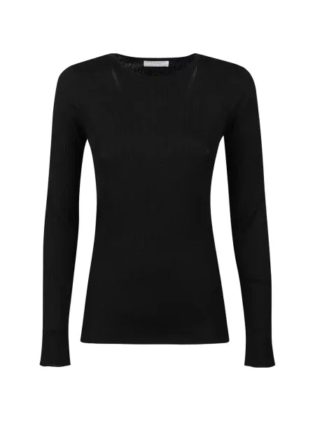 Lung pulover Majestic Filatures negru
