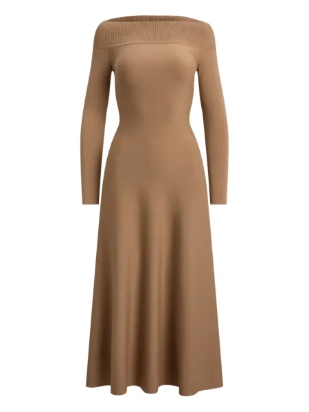 Dzianinowa sukienka midi Ralph Lauren Collection do kolan garniturowa