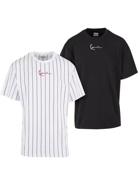 Karl Kani Tricou roșu / negru alb