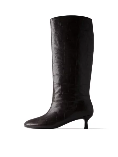 HANDMADE SHOES Botine DANCING WITH SHADOWS' maro