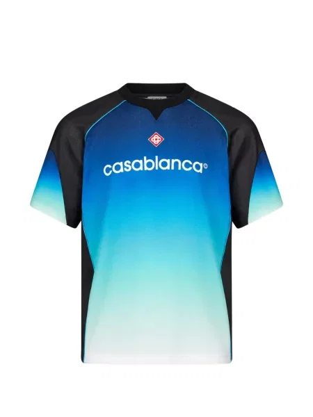 Fotbal scurt cămașă Casablanca cu gradient albastru