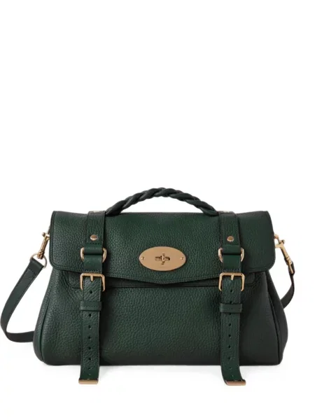 Geantă shopper Mulberry din piele verde