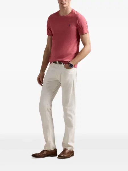 Ριγέ polo Polo Ralph Lauren με κουκούλα με αυτόγραφο λευκό