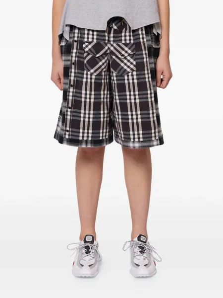Szorty Gina Corrieri w kratkę czarne