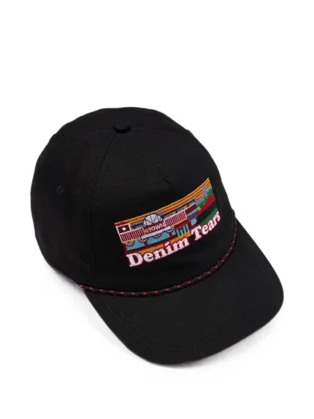 Șapcă Denim Tears cu broderie negru