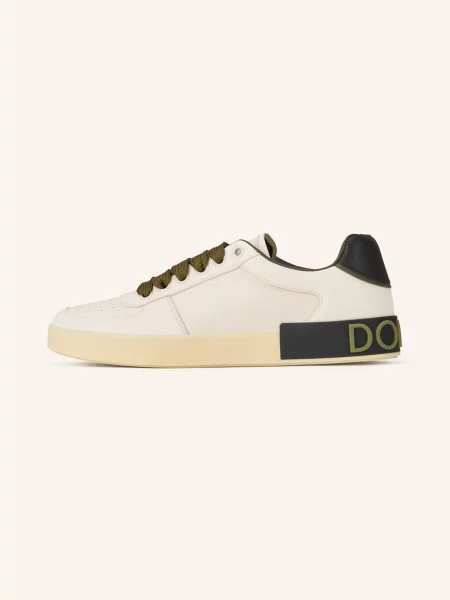 Dolce & Gabbana Tenisky Portofino / olivová / černá bílá