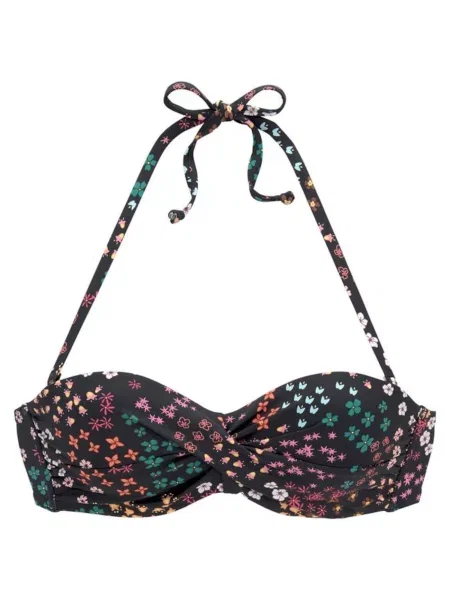 S.Oliver Bikini zgornji del Milly mešane barve črna