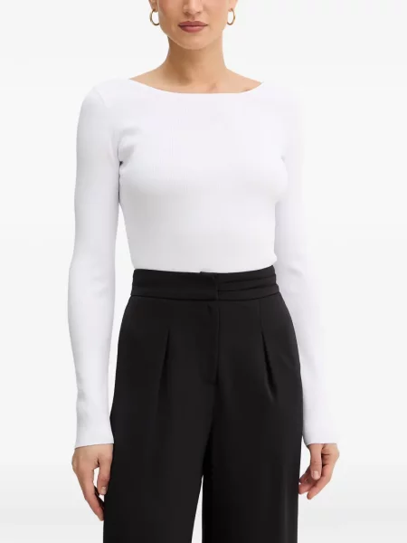 Lung pulover Armani Exchange alb