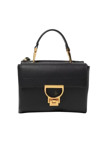 Mała torebka Coccinelle skórzana czarna