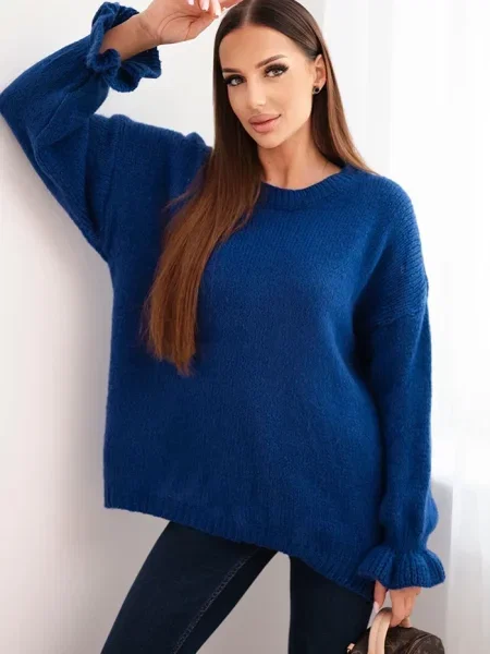 Pulover Kesi Włoski de lână albastru