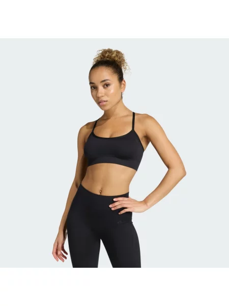Biustonosz Workout Essentials Light-Support Knit czarny