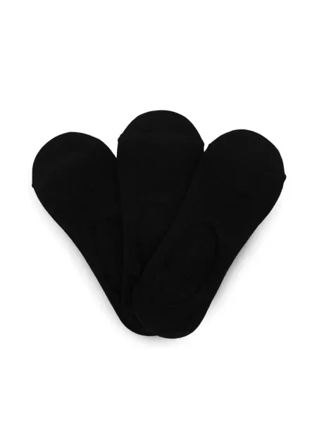 Set de 3 perechi de șosete scurte de damă JENNY negru