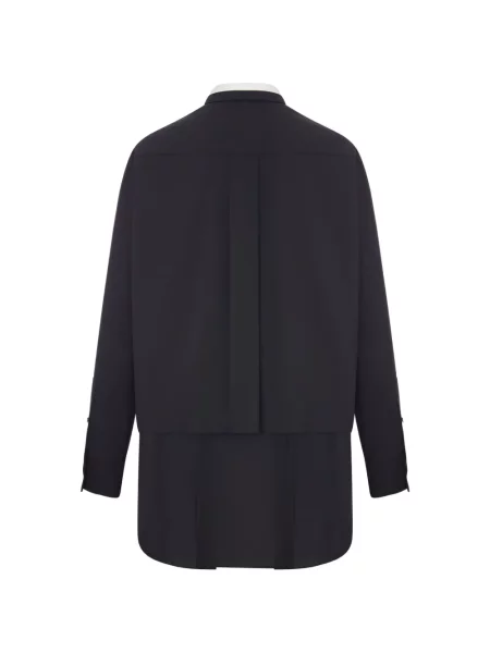 Rochie mini Sacai cu funde negru