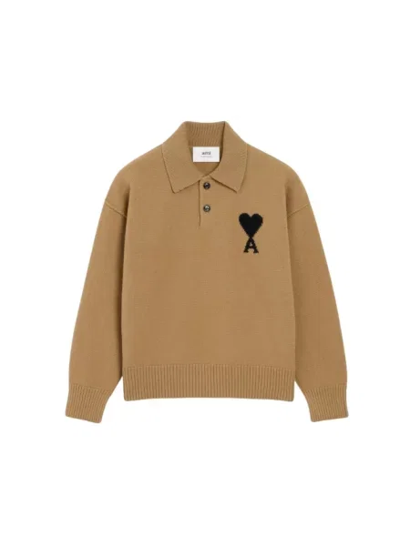 Polo Ami Paris klasyczne brązowe