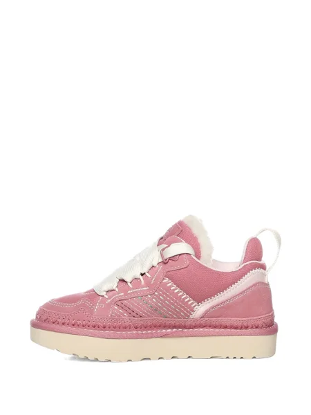 Sneakerși Ugg cu șireturi din dantelă roz