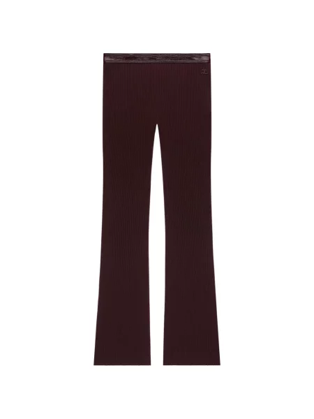 Pantaloni Courreges tricotate violet