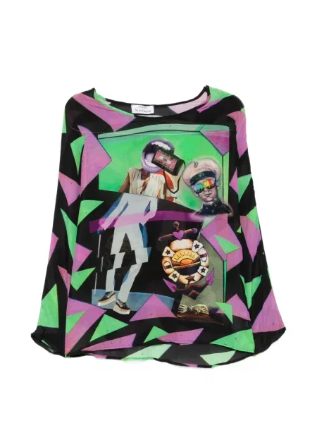 Bluză The Artistylist cu imagine negru