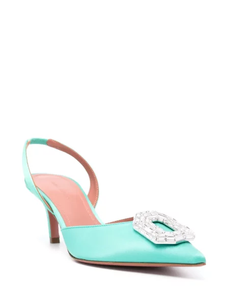 Bateliai Amina Muaddi slingback žalia