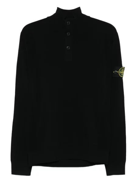 Svetr Stone Island s kamínky černý