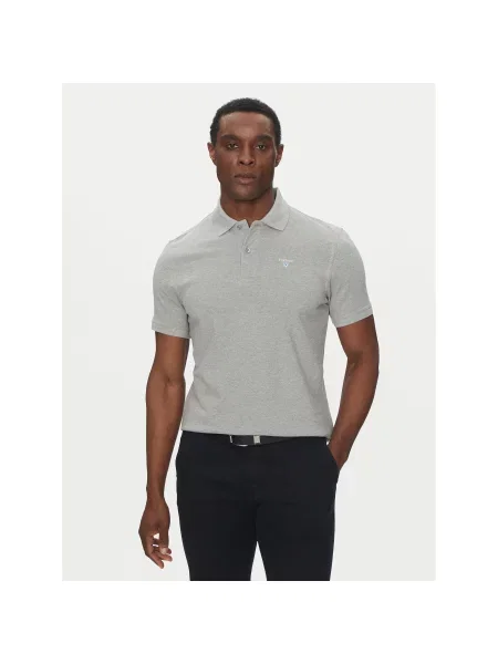 Barbour Polo majica Original Sports Tailored Fit siva