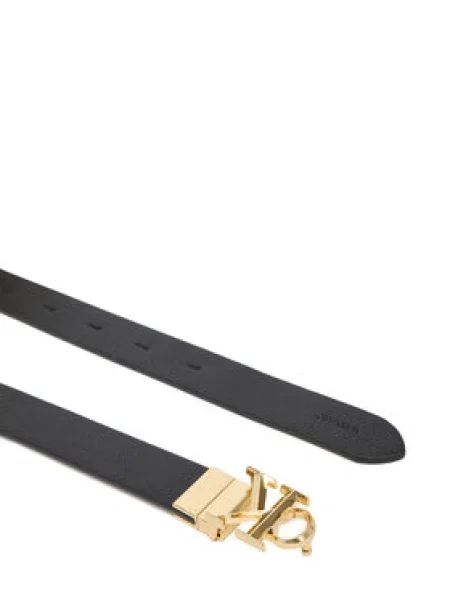 Calvin Klein Dámsky opasok Facet Ck Buckle Pebble Rev čierna