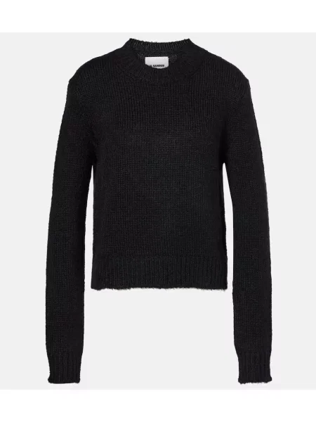 Pulover Jil Sander de lână negru