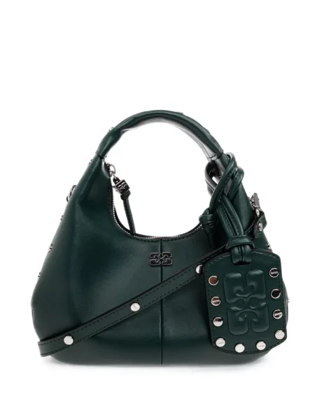 Geantă shopper Ganni verde