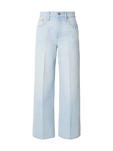 Calvin Klein Jeans Jeans Whiskered Wide Leg deschis albastru