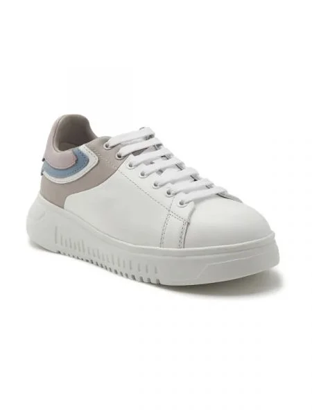 Emporio Armani De piele teniși alb