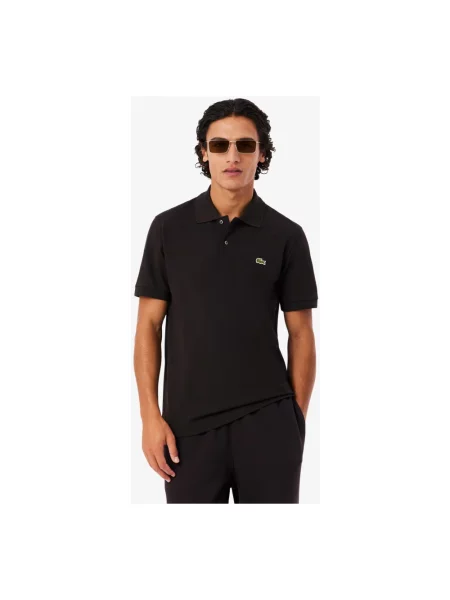 Koszulka polo Lacoste z krótkim rękawem brązowa