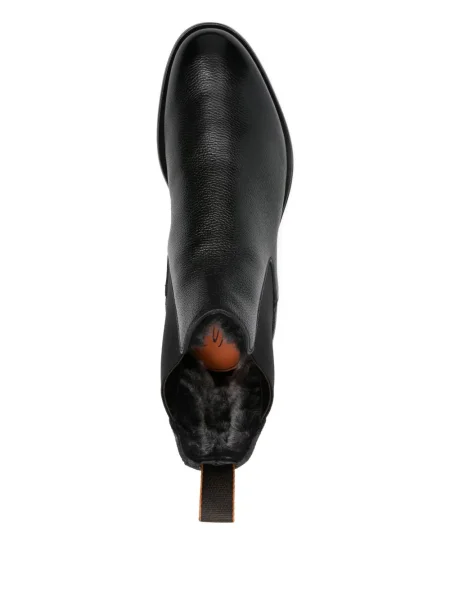 Botine Santoni din piele negru