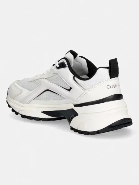 Buty Calvin Klein Hike Run Ckstripe Mesh bright white/black białe