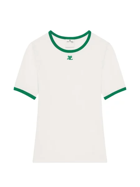 Tricou Courreges cu autograf alb
