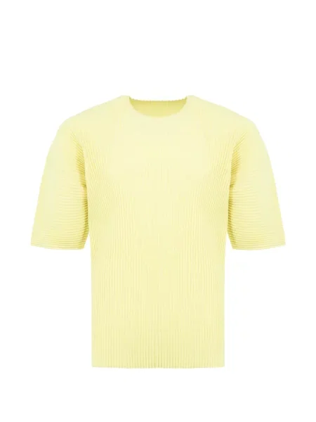Scurt tricou Issey Miyake galben