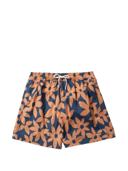 Slip de baie Dean Edmonds cu model floral cu imagine albastru