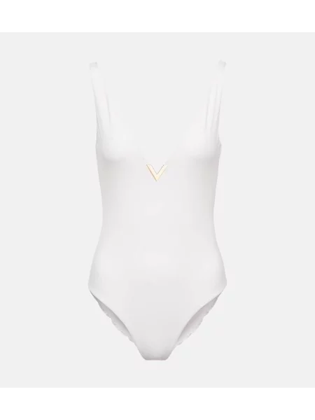 Costum de baie Valentino alb
