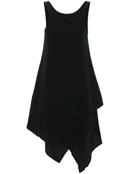 Rochie mini Y-3 asimetrică negru