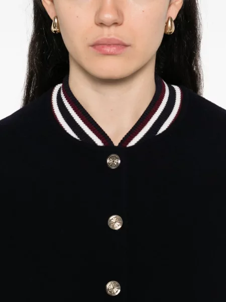 Geacă bomber Maje de lână albastru