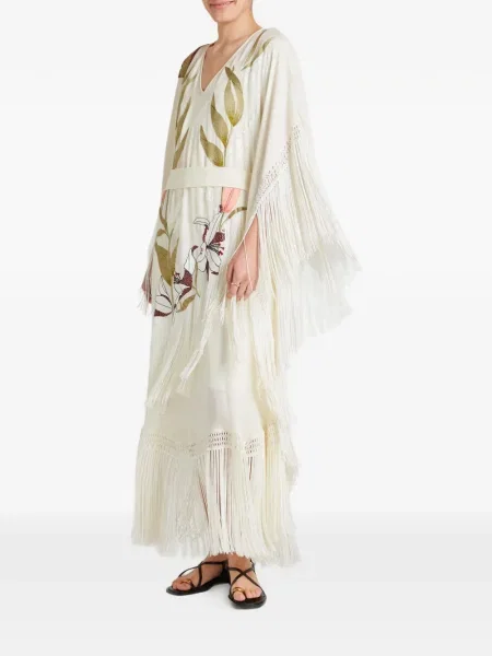 Gėlėtas suknele Temperley London su kutais