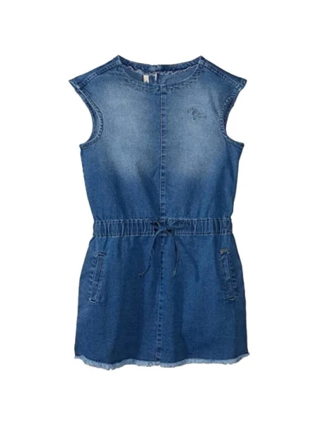 Rochie din denim copii Pepe Jeans albastru