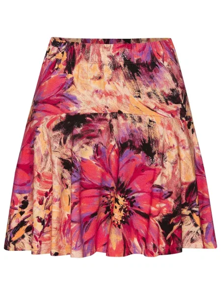 LASCANA Fustă portocaliu / roz / roz pudră negru