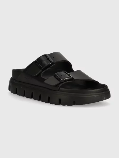 Usnjeni natikači Birkenstock BIRKENSTOCK X PAPILLIO Arizona Chunky Exq črna