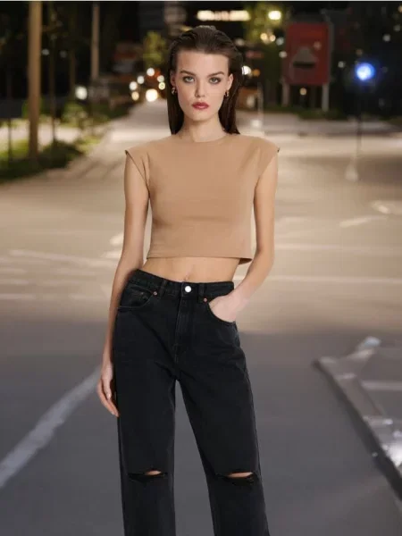 Mom джинси чорний